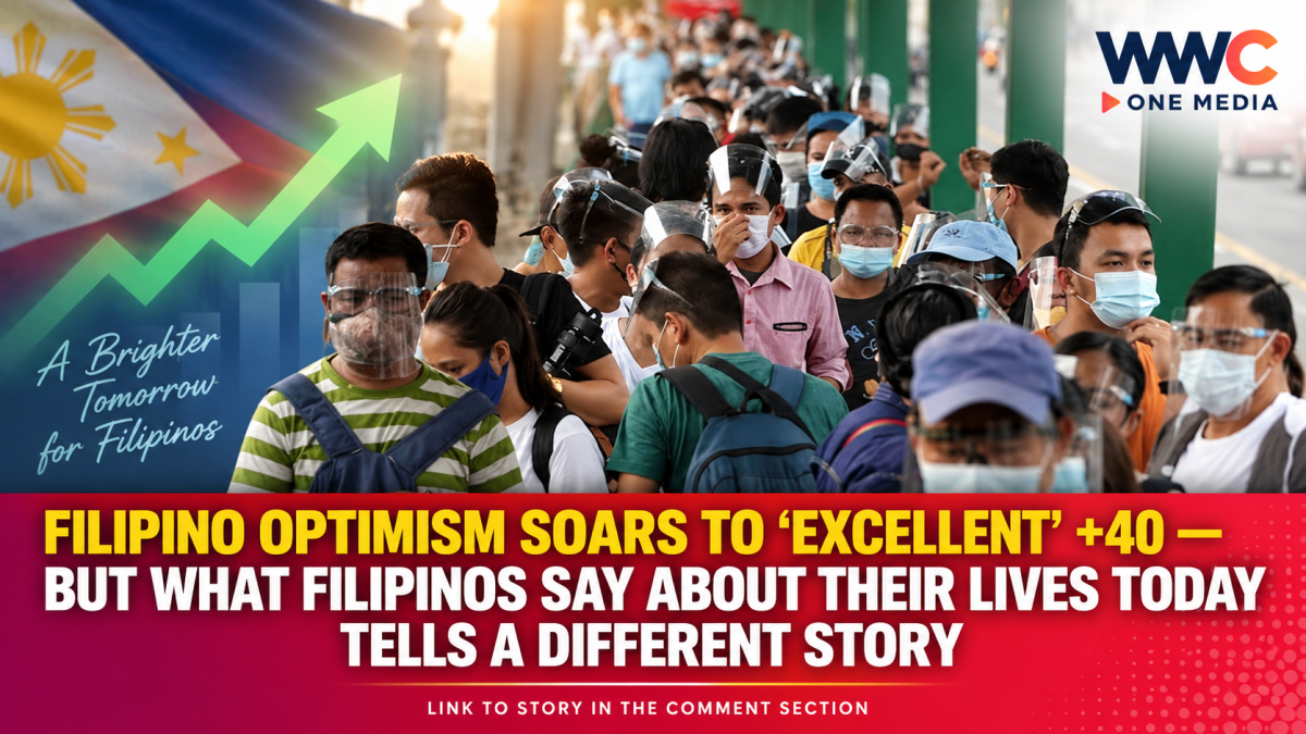 Filipino Optimism Soars to ‘Excellent’ +40 — But What Filipinos Say About Their Lives Today Tells a Different Story