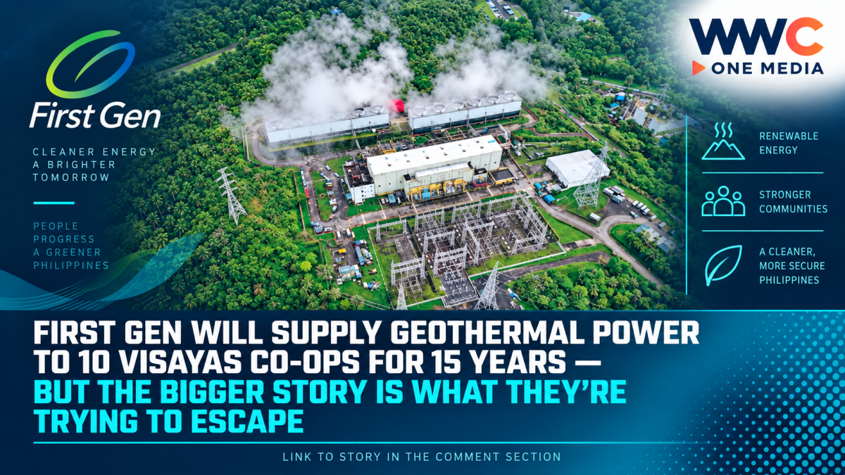 First Gen Will Supply Geothermal Power to 10 Visayas Co-ops for 15 Years — But the Bigger Story Is What They’re Trying to Escape