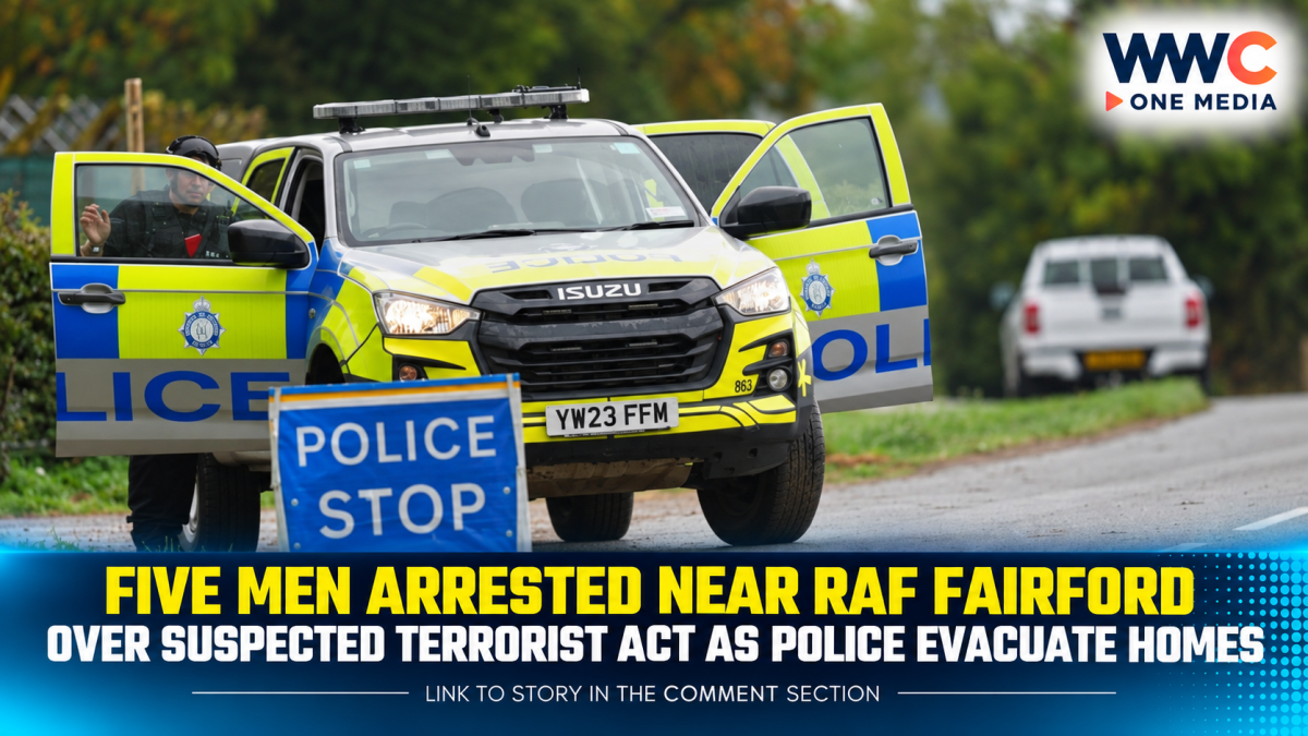 Five Men Arrested Near RAF Fairford Over Suspected Terrorist Act as Police Evacuate Homes