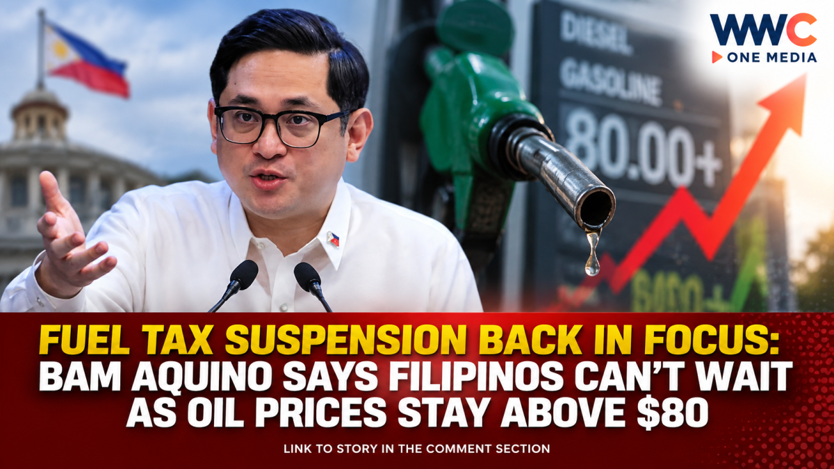 Fuel Tax Suspension Back in Focus: Bam Aquino Says Filipinos Can’t Wait as Oil Prices Stay Above $80