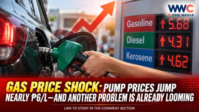 GAS PRICE SHOCK: Pump Prices Jump Nearly ₱6/L—And Another Problem Is Already Looming