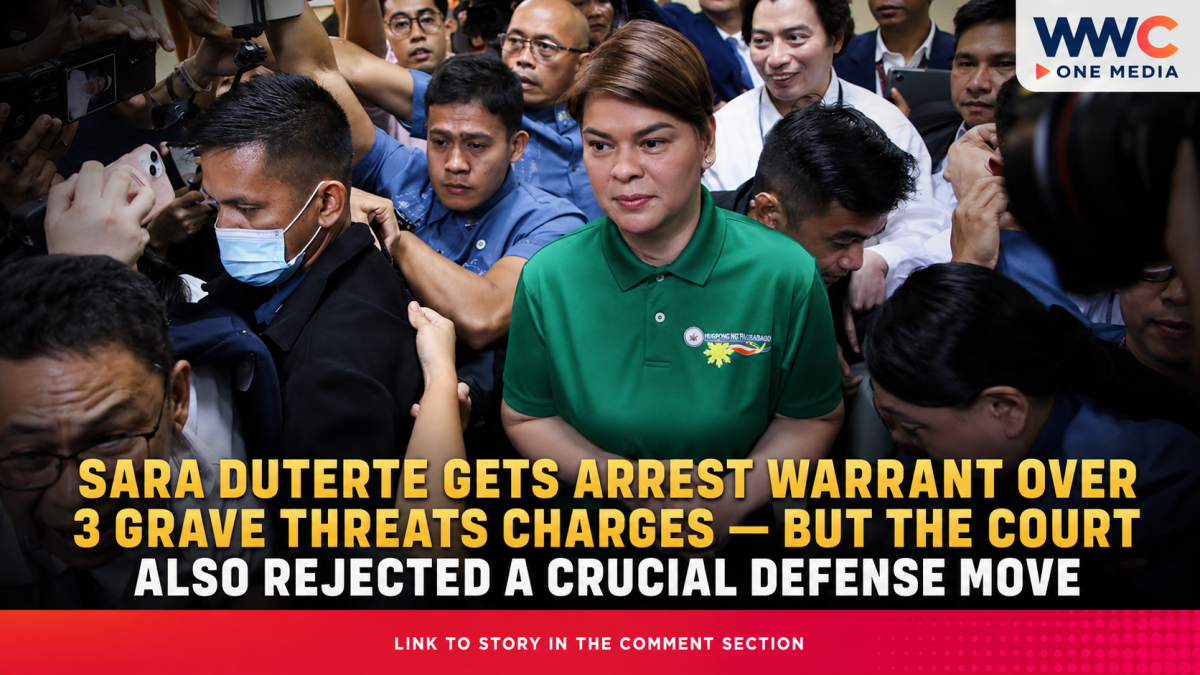 Sara Duterte Gets Arrest Warrant Over 3 Grave Threats Charges — But the Court Also Rejected a Crucial Defense Move