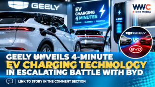 Geely Unveils 4-Minute EV Charging Technology in Escalating Battle With BYD