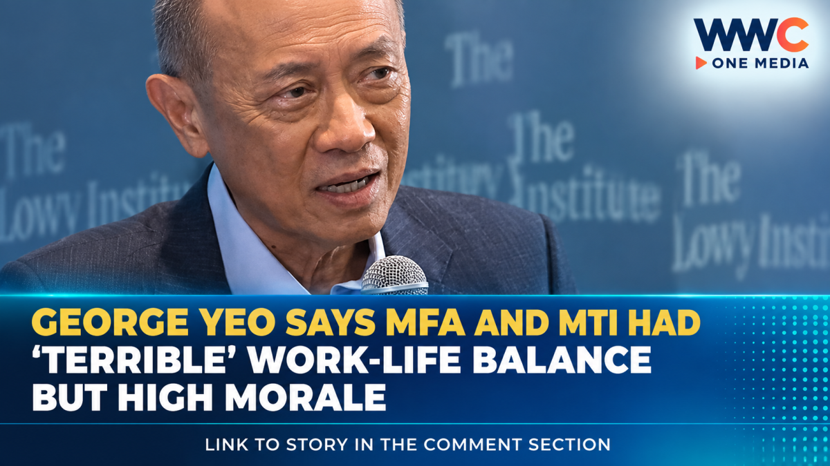 George Yeo Says MFA and MTI Had ‘Terrible’ Work-Life Balance but High Morale