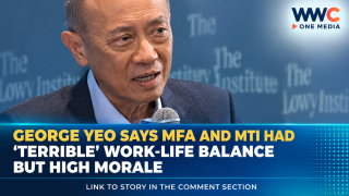 George Yeo Says MFA and MTI Had ‘Terrible’ Work-Life Balance but High Morale