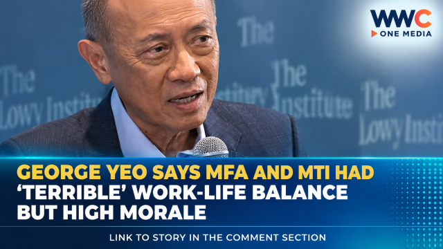 George Yeo Says MFA and MTI Had ‘Terrible’ Work-Life Balance but High Morale
