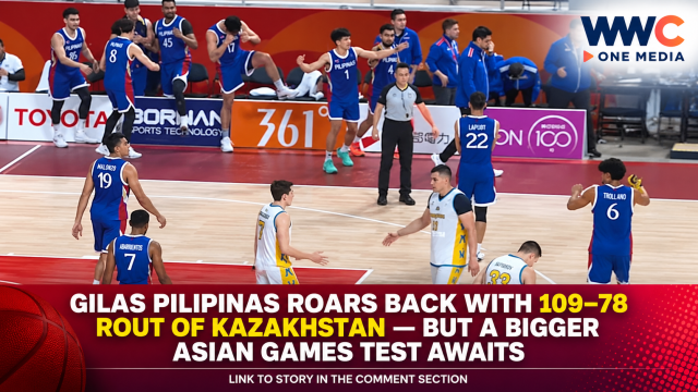 Gilas Pilipinas Roars Back With 109–78 Rout of Kazakhstan — But A Bigger Asian Games Test Awaits