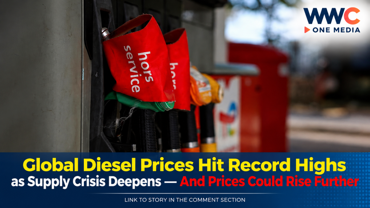 Global Diesel Prices Hit Record Highs as Supply Crisis Deepens — And Prices Could Rise Further