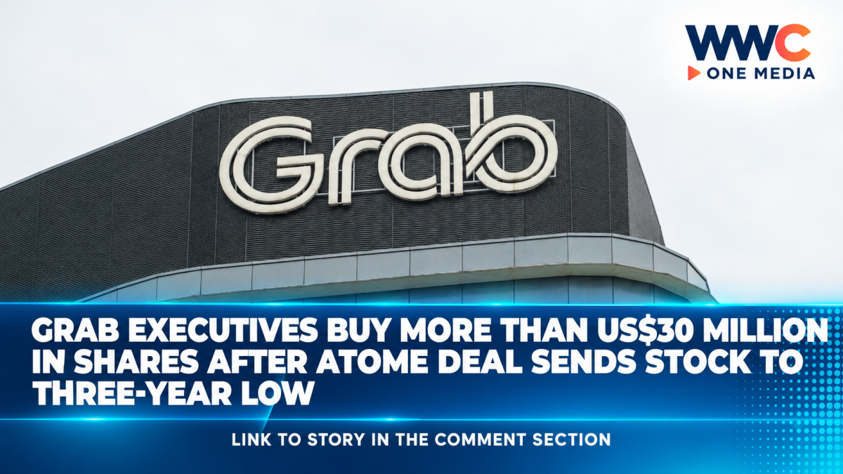 Grab Executives Buy More Than US$30 Million in Shares After Atome Deal Sends Stock to Three-Year Low