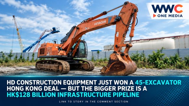 HD Construction Equipment Just Won a 45-Excavator Hong Kong Deal — But the Bigger Prize Is a HK$128 Billion Infrastructure Pipeline