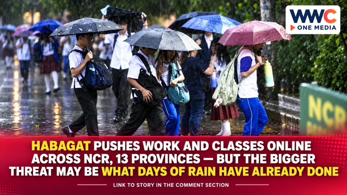 Habagat Pushes Work and Classes Online Across NCR, 13 Provinces — But the Bigger Threat May Be What Days of Rain Have Already Done