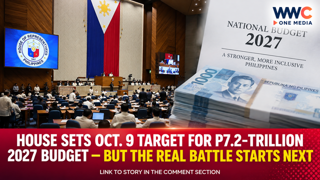 House Sets Oct. 9 Target for P7.2-Trillion 2027 Budget — But the Real Battle Starts Next