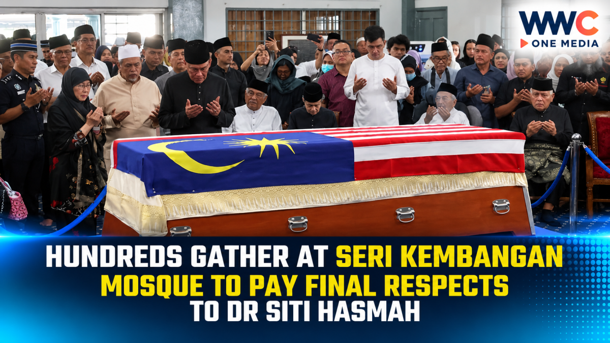 Hundreds Gather at Seri Kembangan Mosque to Pay Final Respects to Dr Siti Hasmah