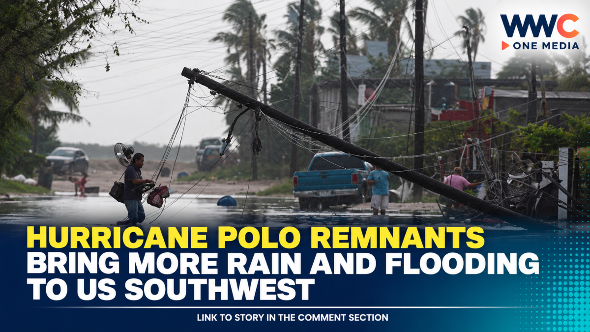 Hurricane Polo Remnants Bring More Rain and Flooding to US Southwest