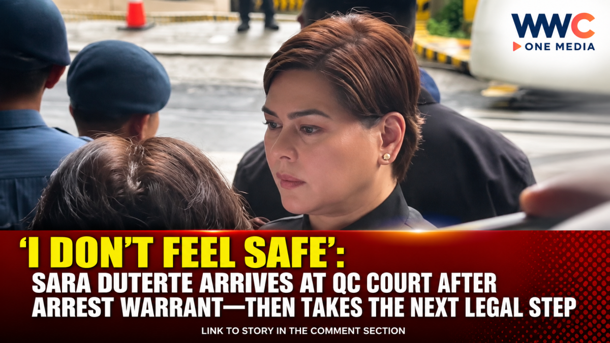 ‘I DON’T FEEL SAFE’: Sara Duterte Arrives at QC Court After Arrest Warrant—Then Takes the Next Legal Step