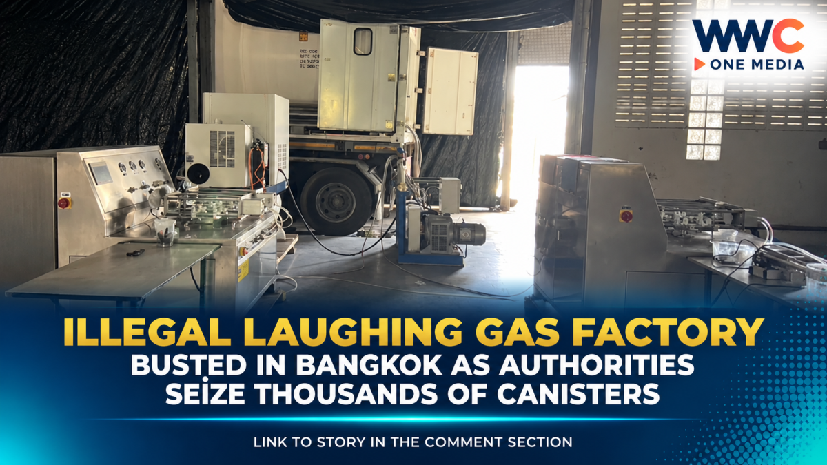 Illegal Laughing Gas Factory Busted in Bangkok as Authorities Seize Thousands of Canisters