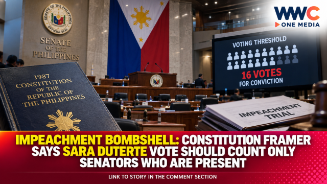 IMPEACHMENT BOMBSHELL: Constitution Framer Says Sara Duterte Vote Should Count Only Senators Who Are Present