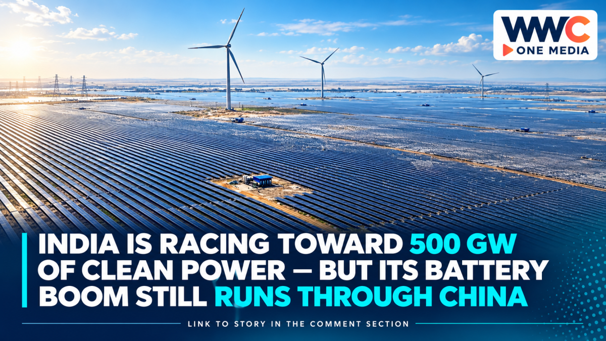 India Is Racing Toward 500 GW of Clean Power — But Its Battery Boom Still Runs Through China