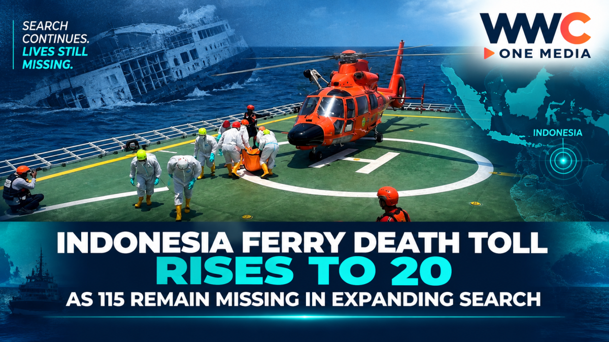 Indonesia Ferry Death Toll Rises to 20 as 115 Remain Missing in Expanding Search