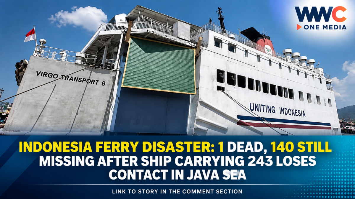 Indonesia Ferry Disaster: 1 Dead, 140 Still Missing After Ship Carrying 243 Loses Contact in Java Sea