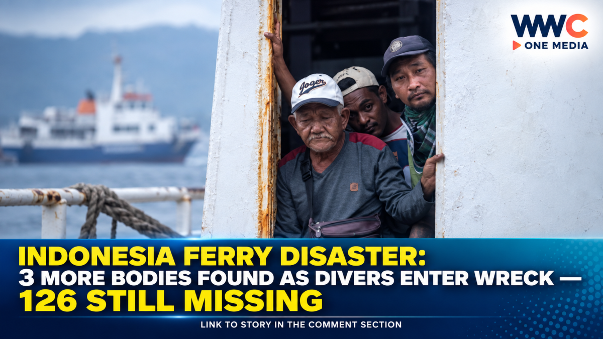 Indonesia Ferry Disaster: 3 More Bodies Found as Divers Enter Wreck — 126 Still Missing