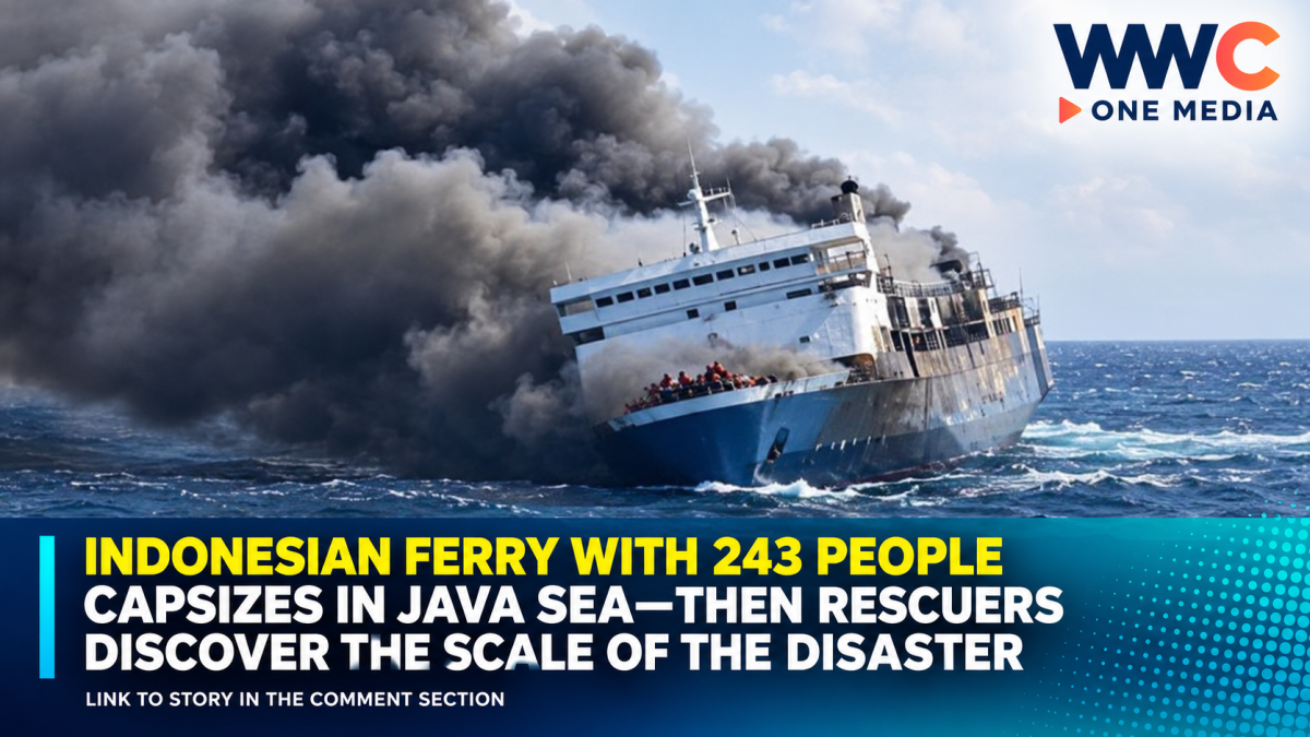 Indonesian Ferry With 243 People Capsizes in Java Sea—Then Rescuers Discover the Scale of the Disaster
