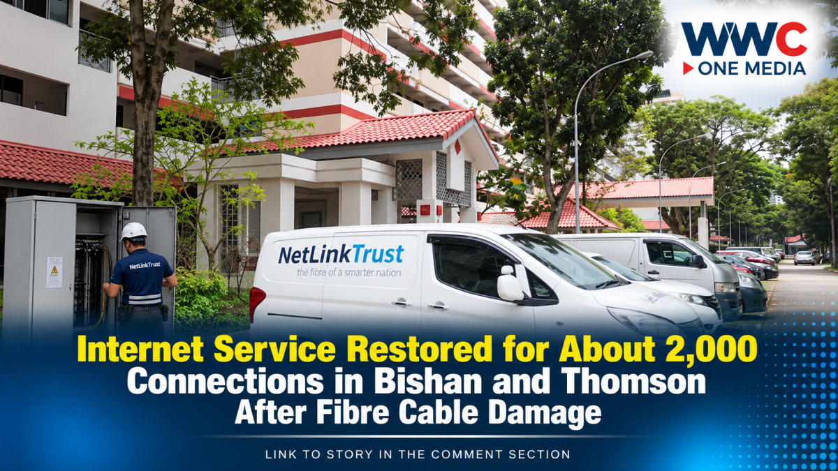 Internet Service Restored for About 2,000 Connections in Bishan and Thomson After Fibre Cable Damage