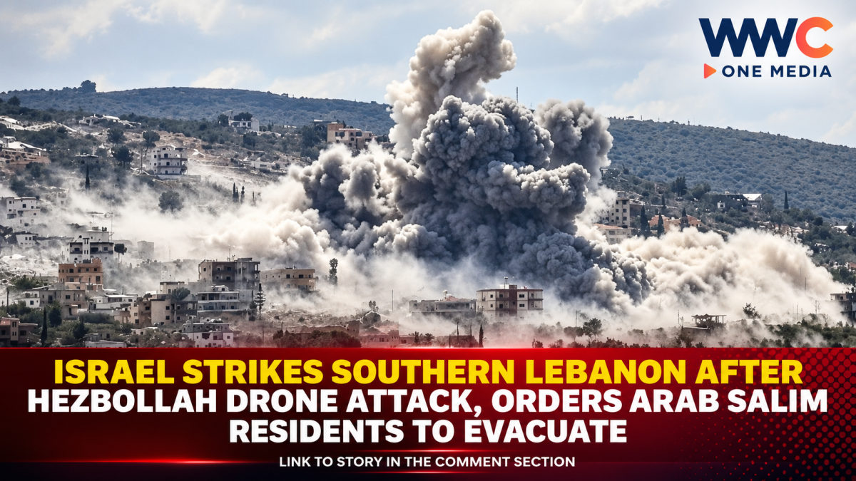 Israel Strikes Southern Lebanon After Hezbollah Drone Attack, Orders Arab Salim Residents to Evacuate