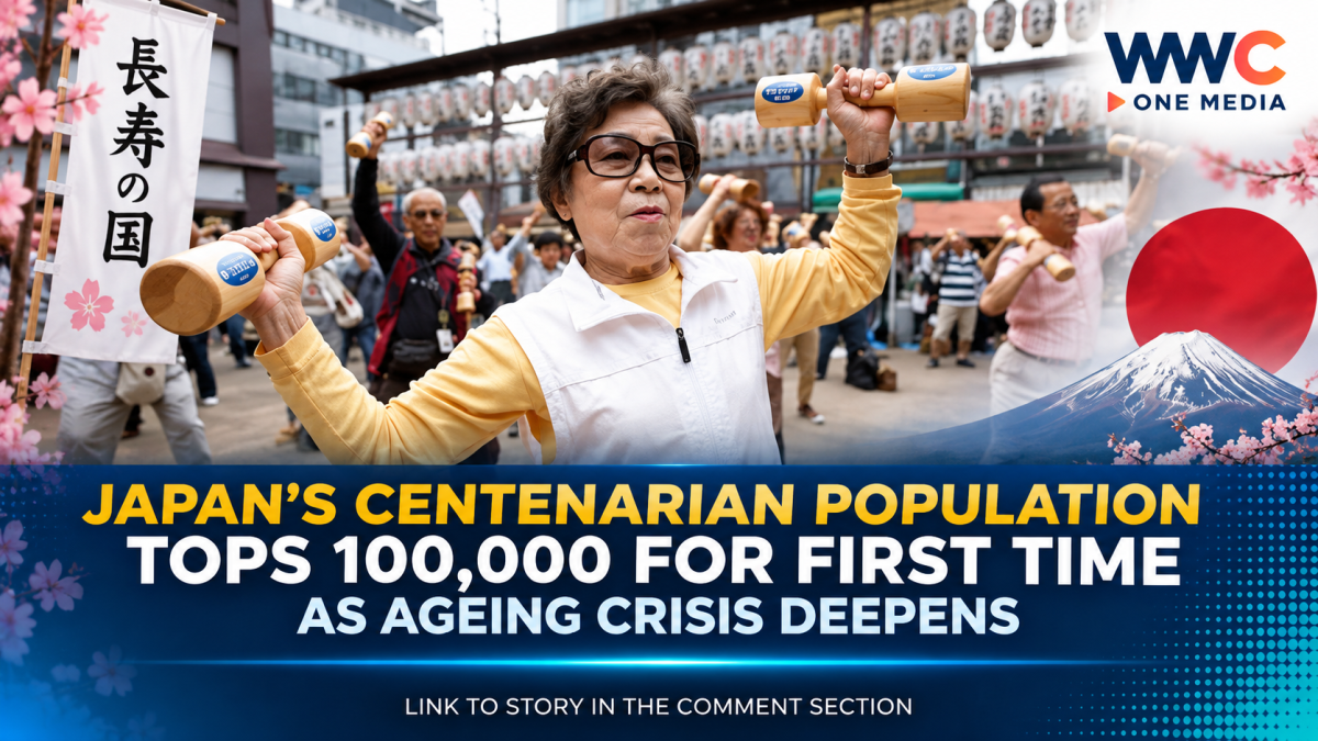 Japan’s Centenarian Population Tops 100,000 for First Time as Ageing Crisis Deepens