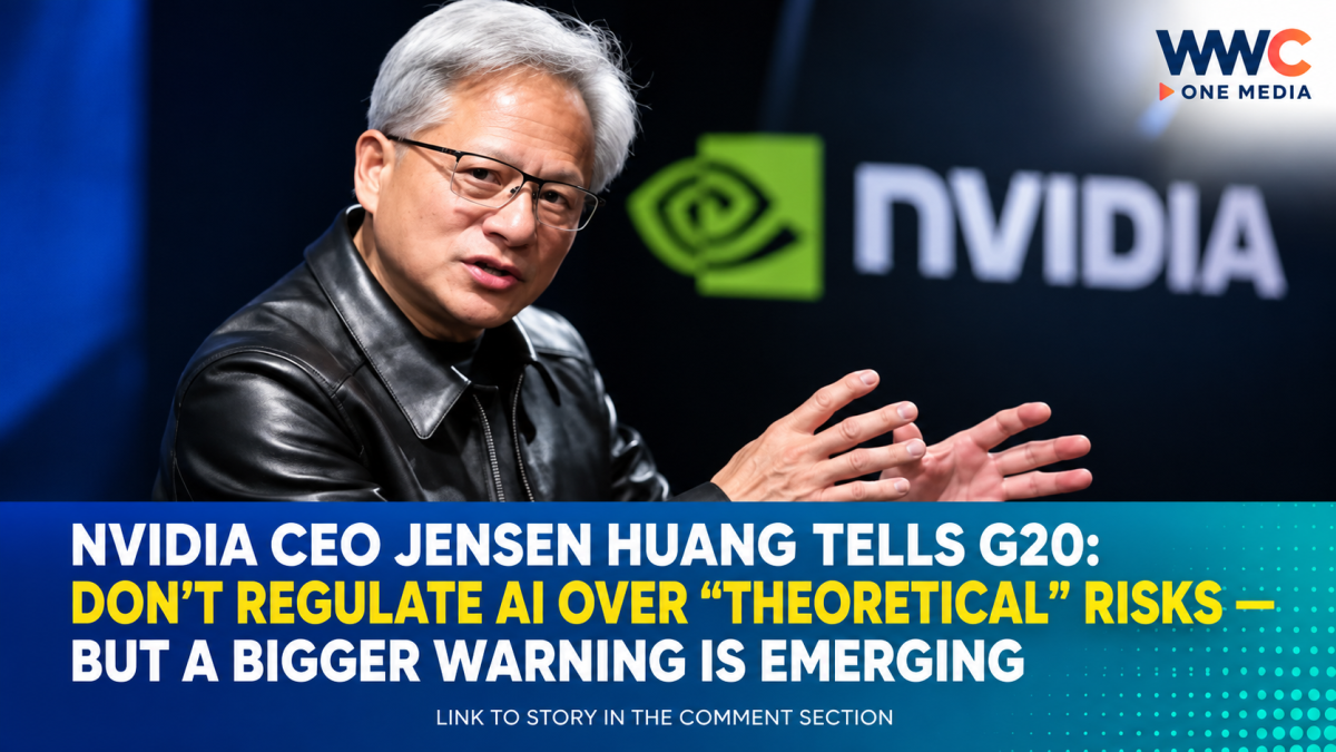 NVIDIA CEO Jensen Huang Tells G20: Don’t Regulate AI Over “Theoretical” Risks — But a Bigger Warning Is Emerging
