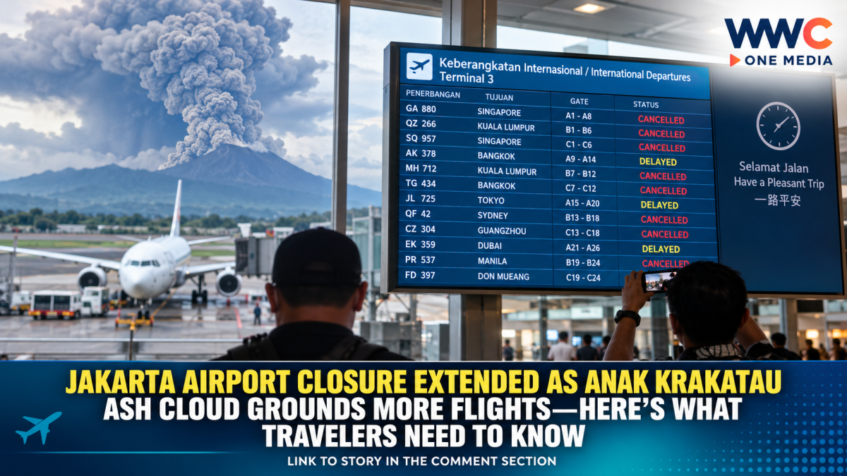 Jakarta Airport Closure Extended as Anak Krakatau Ash Cloud Grounds More Flights—Here’s What Travelers Need to Know