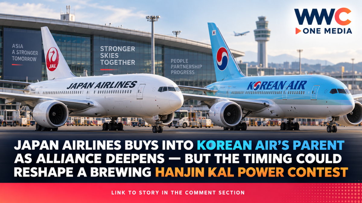 Japan Airlines Buys Into Korean Air’s Parent as Alliance Deepens — But the Timing Could Reshape a Brewing Hanjin KAL Power Contest