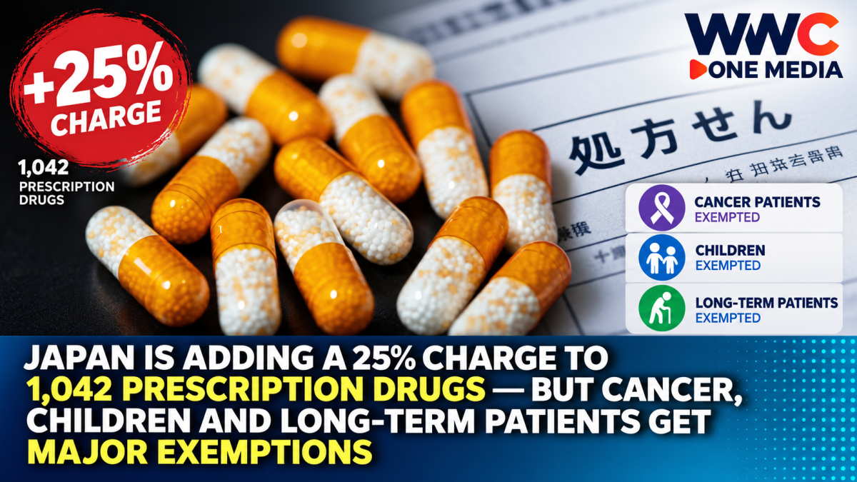 Japan Is Adding a 25% Charge to 1,042 Prescription Drugs — But Cancer, Children and Long-Term Patients Get Major Exemptions