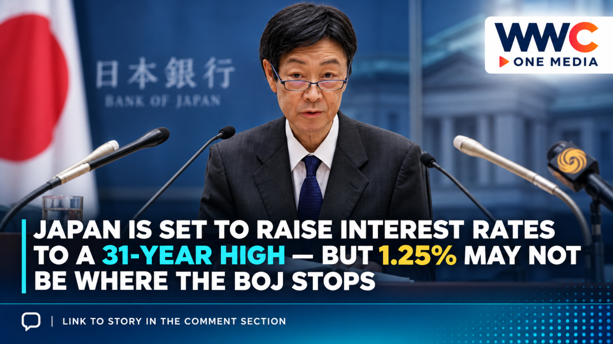 Japan Is Set to Raise Interest Rates to a 31-Year High — But 1.25% May Not Be Where the BOJ Stops