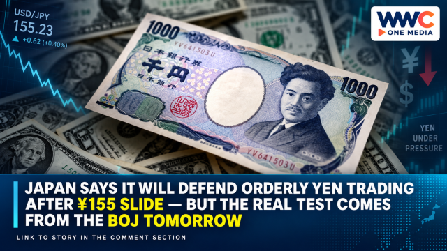 Japan Says It Will Defend Orderly Yen Trading After ¥155 Slide — But the Real Test Comes From the BOJ Tomorrow