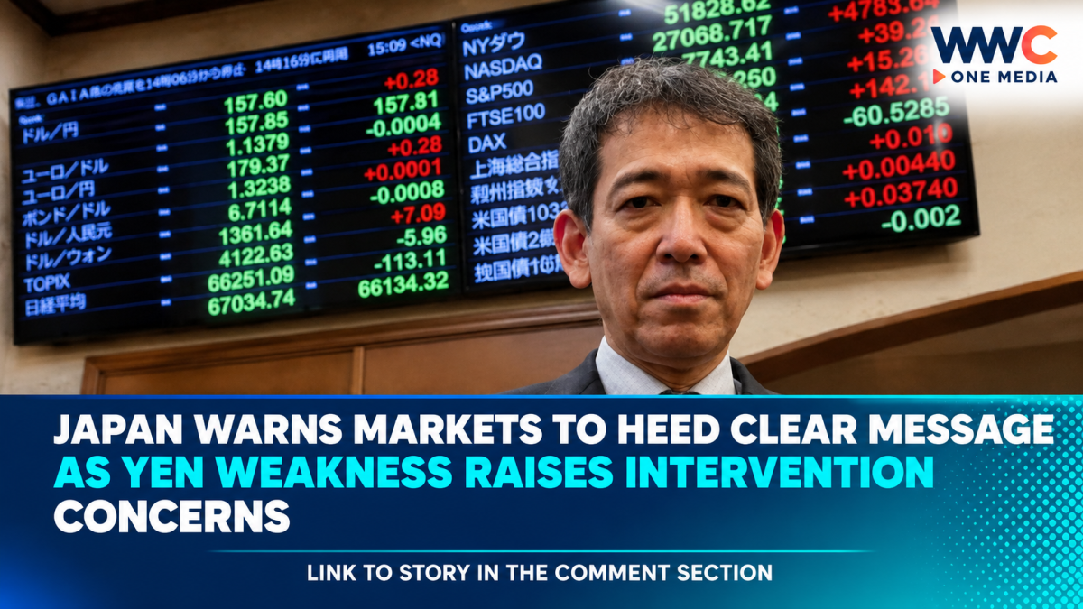 Japan Warns Markets to Heed Clear Message as Yen Weakness Raises Intervention Concerns