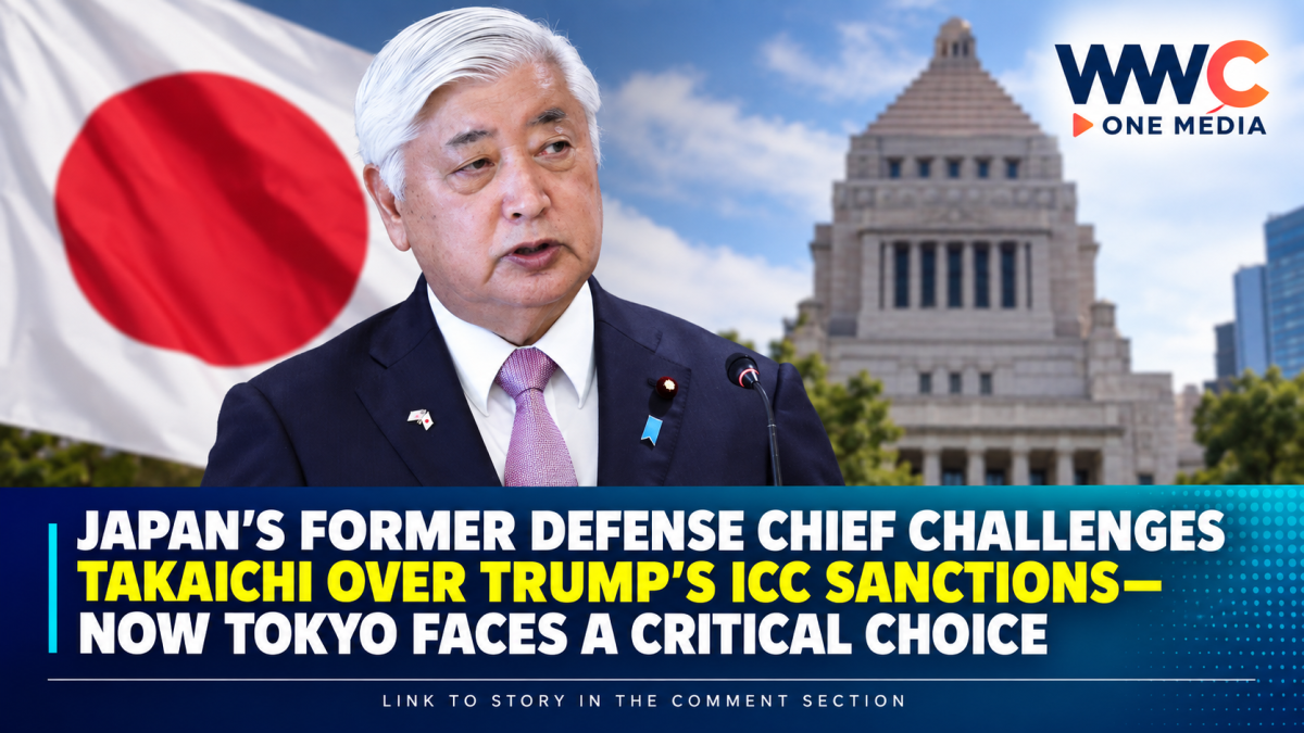 Japan’s Former Defense Chief Challenges Takaichi Over Trump’s ICC Sanctions—Now Tokyo Faces a Critical Choice