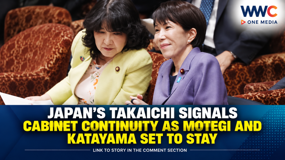 Japan’s Takaichi Signals Cabinet Continuity as Motegi and Katayama Set to Stay