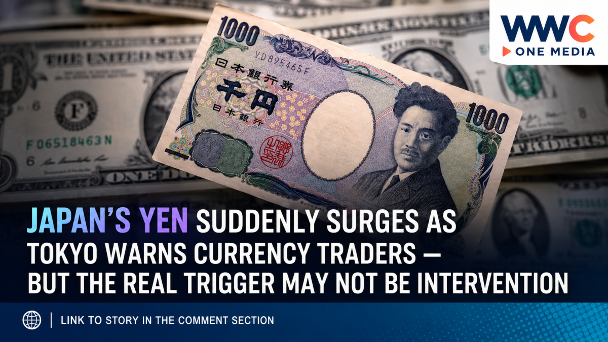 Japan’s Yen Suddenly Surges as Tokyo Warns Currency Traders — But the Real Trigger May Not Be Intervention
