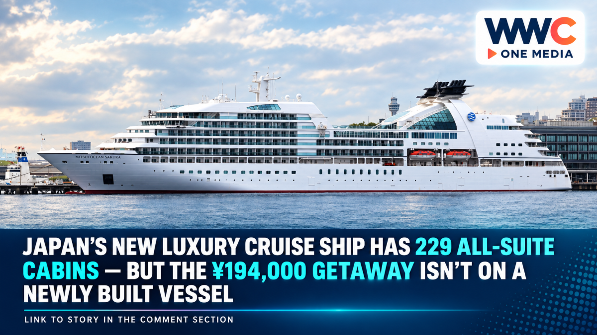 Japan’s New Luxury Cruise Ship Has 229 All-Suite Cabins — But the ¥194,000 Getaway Isn’t on a Newly Built Vessel