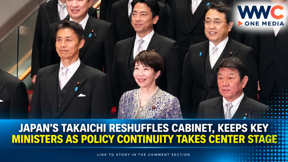 Japan’s Takaichi Reshuffles Cabinet, Keeps Key Ministers as Policy Continuity Takes Center Stage