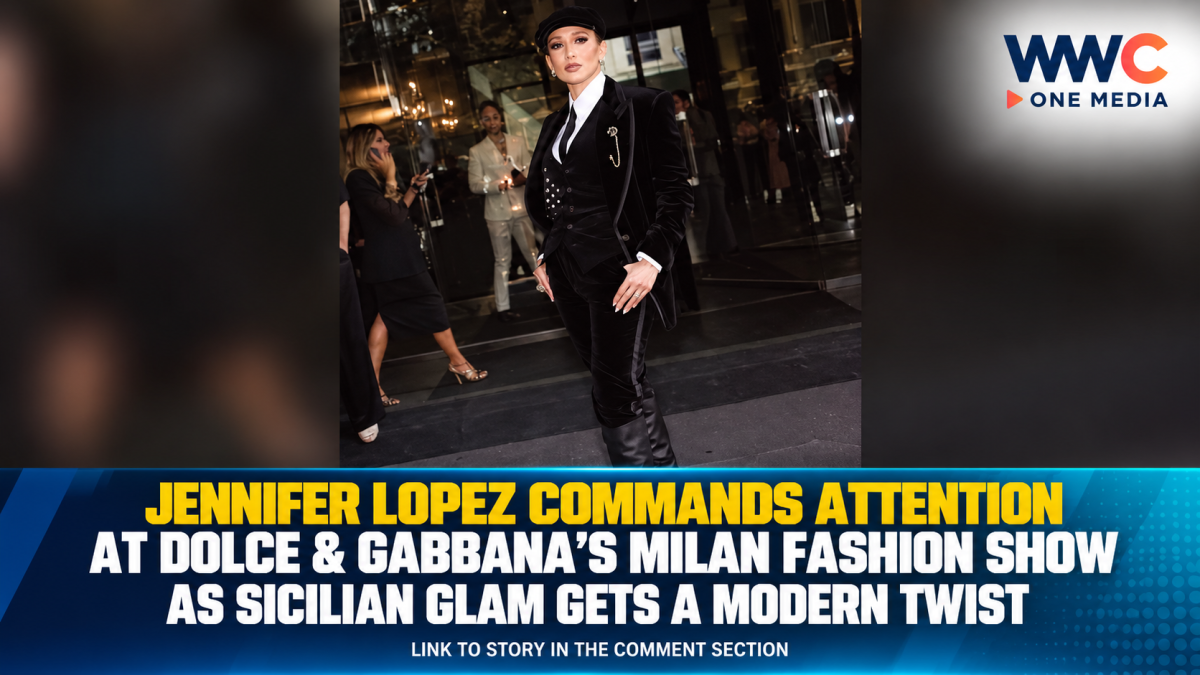 Jennifer Lopez Commands Attention at Dolce & Gabbana’s Milan Fashion Show as Sicilian Glam Gets a Modern Twist