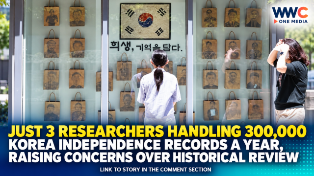 Just 3 Researchers Handling 300,000 Korea Independence Records a Year, Raising Concerns Over Historical Review