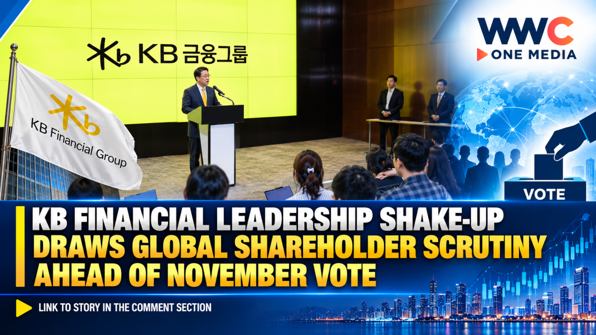KB Financial Leadership Shake-Up Draws Global Shareholder Scrutiny Ahead of November Vote