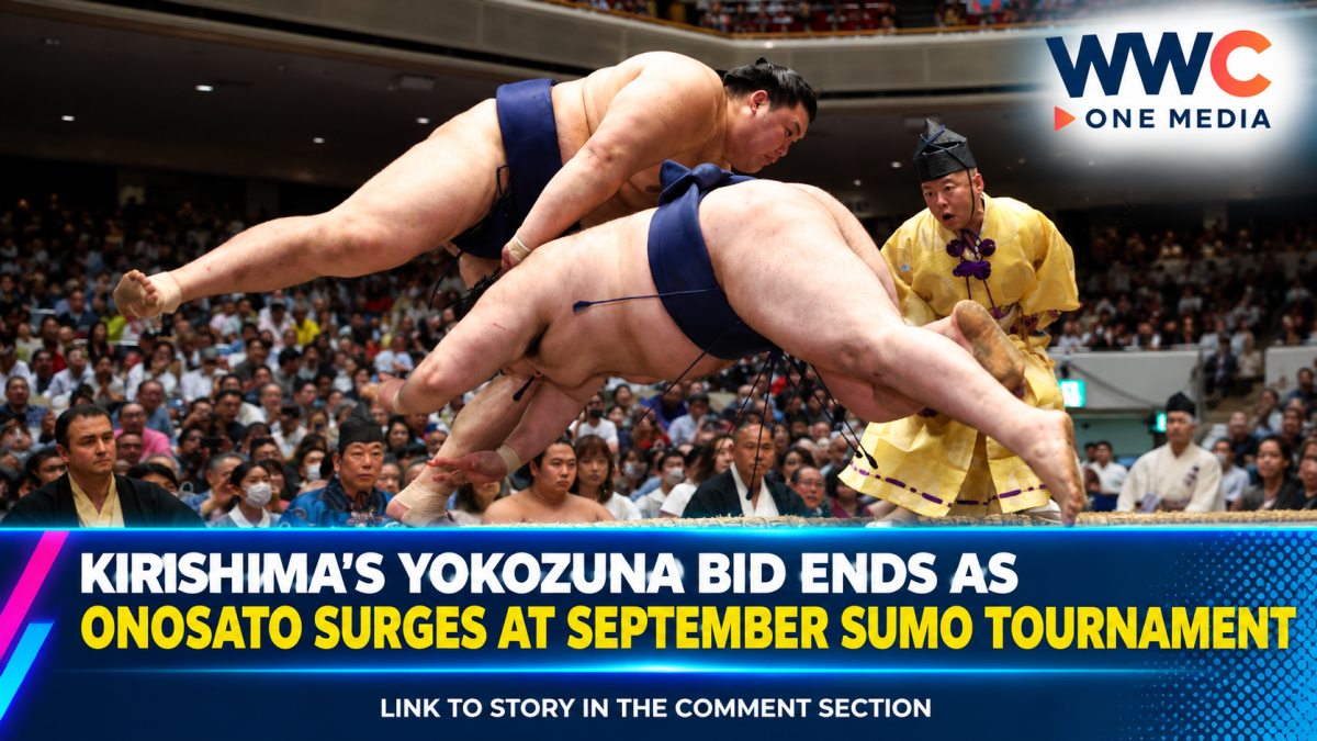 Kirishima’s Yokozuna Bid Ends as Onosato Surges at September Sumo Tournament