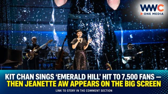 Kit Chan Sings ‘Emerald Hill’ Hit to 7,500 Fans — Then Jeanette Aw Appears on the Big Screen