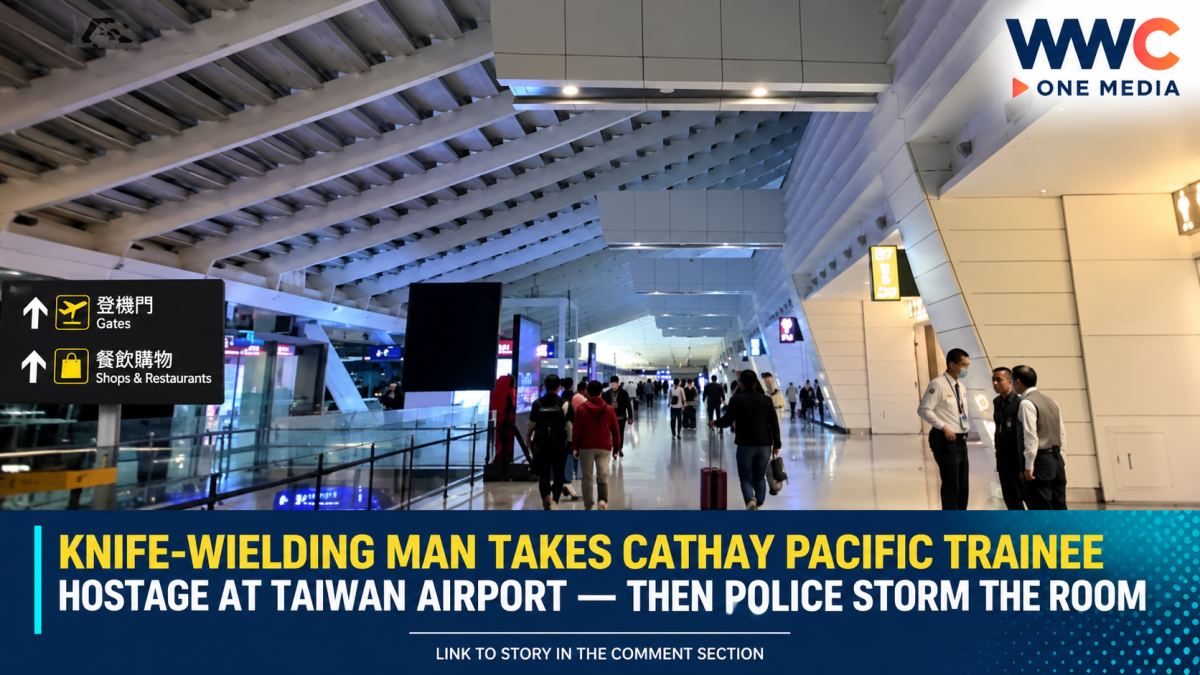 Knife-Wielding Man Takes Cathay Pacific Trainee Hostage at Taiwan Airport — Then Police Storm the Room