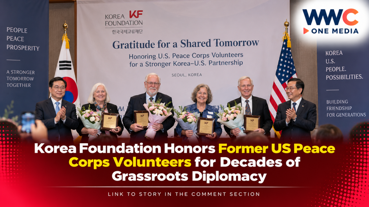Korea Foundation Honors Former US Peace Corps Volunteers for Decades of Grassroots Diplomacy