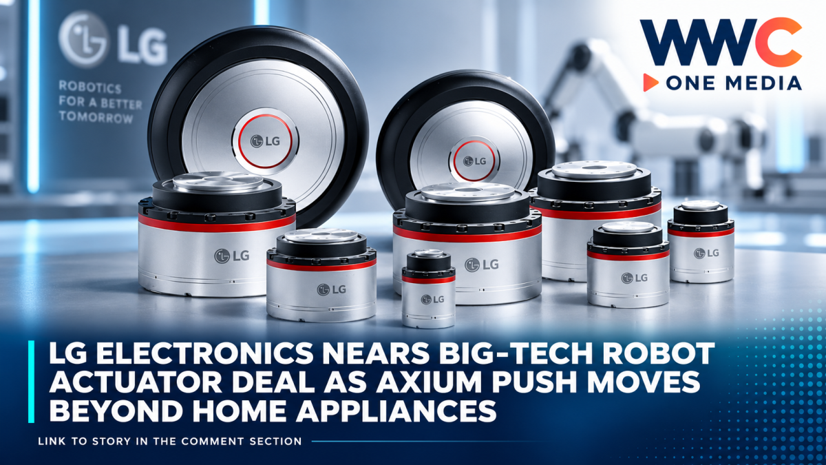 LG Electronics Nears Big-Tech Robot Actuator Deal as AXIUM Push Moves Beyond Home Appliances
