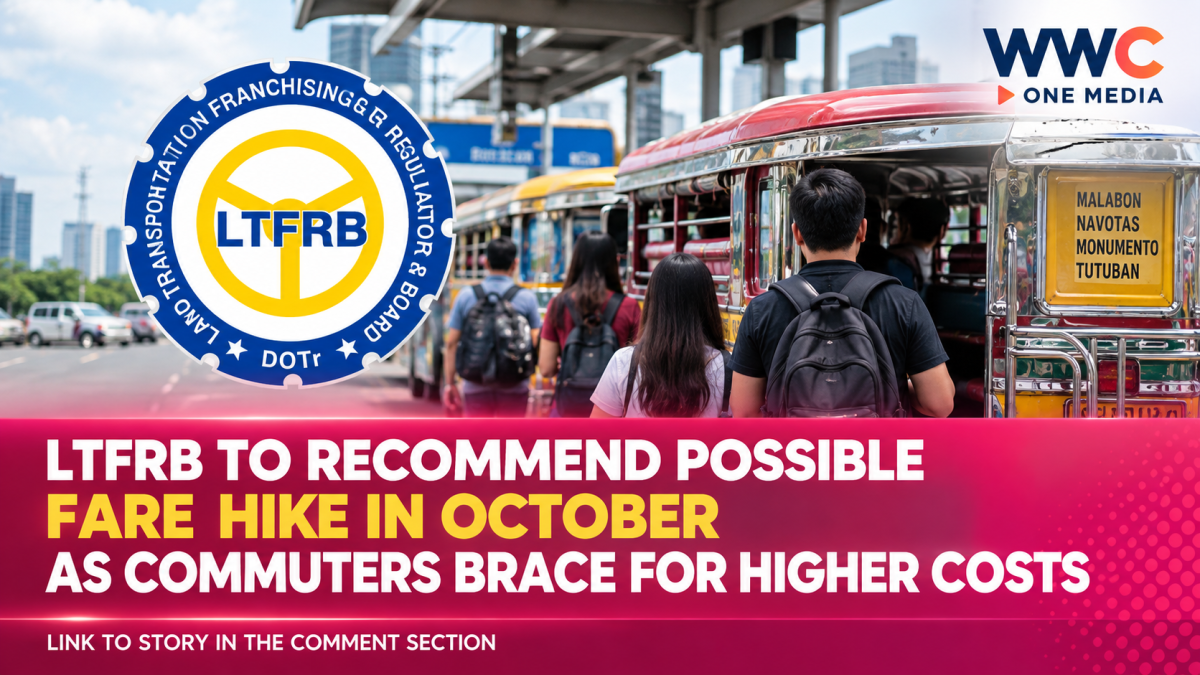 LTFRB to Recommend Possible Fare Hike in October as Commuters Brace for Higher Costs